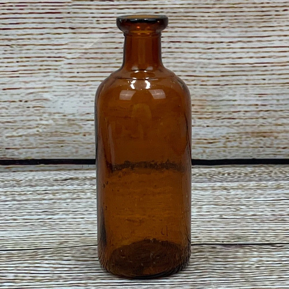 Vintage Dioxogen The Oakland Chemical Co.‎ Amber Glass Bottle Antique